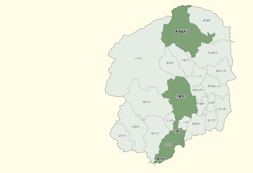 栃木県MAP